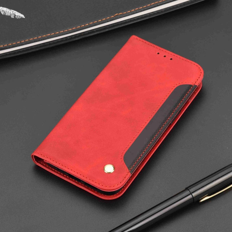 For iPhone 16 Plus Skin Feel Splicing Leather Phone Case