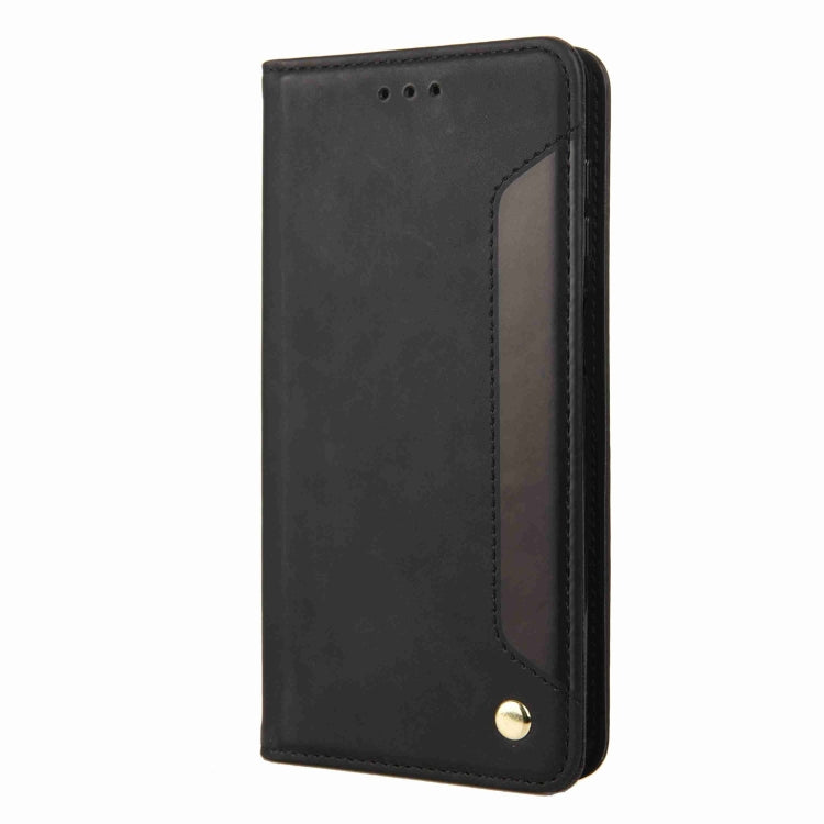 For iPhone 16 Plus Skin Feel Splicing Leather Phone Case