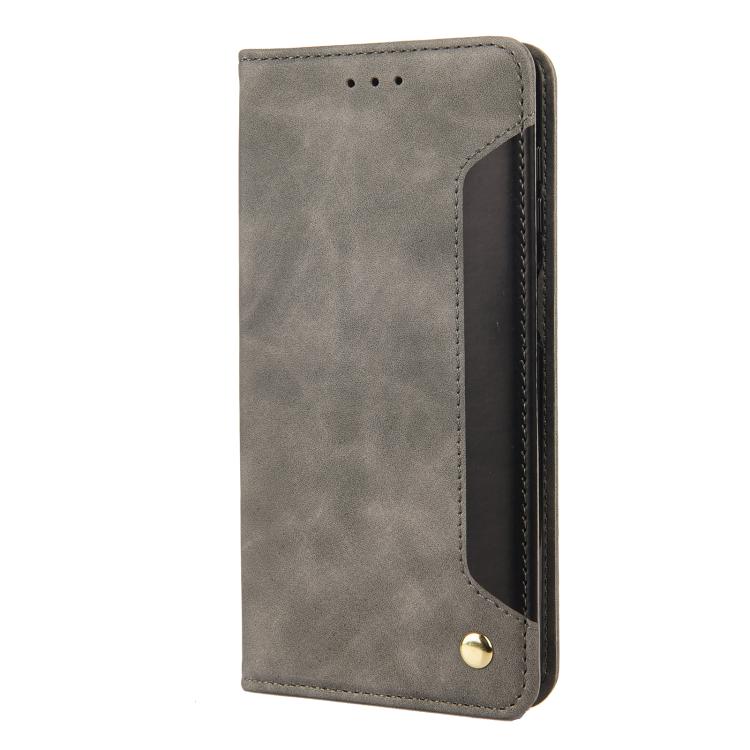For iPhone 17e / 16e Skin Feel Splicing Leather Phone Case