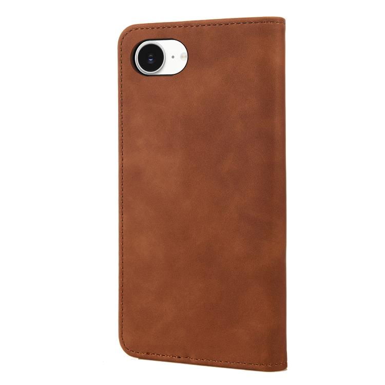 For iPhone 17e / 16e Skin Feel Splicing Leather Phone Case