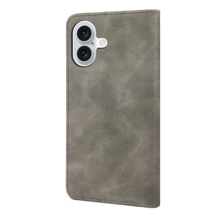 For iPhone 17 Skin Feel Splicing Leather Phone Case