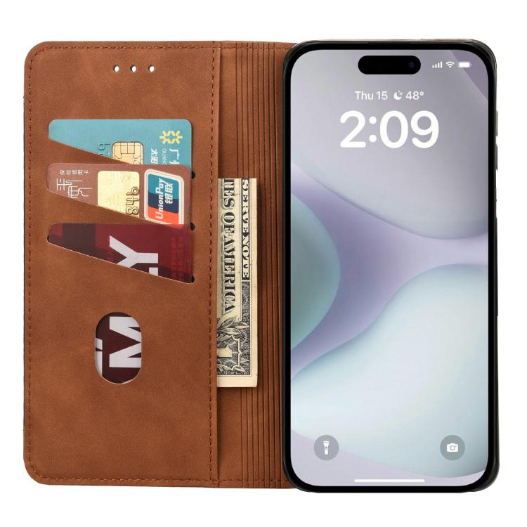 For iPhone 17 Skin Feel Splicing Leather Phone Case
