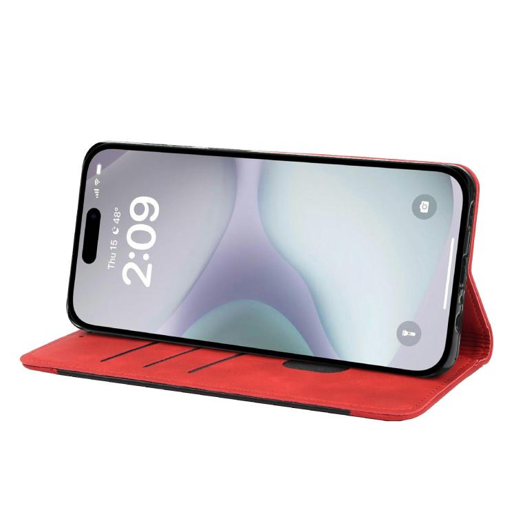 For iPhone 17 Skin Feel Splicing Leather Phone Case