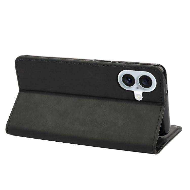 For iPhone 17 Skin Feel Splicing Leather Phone Case