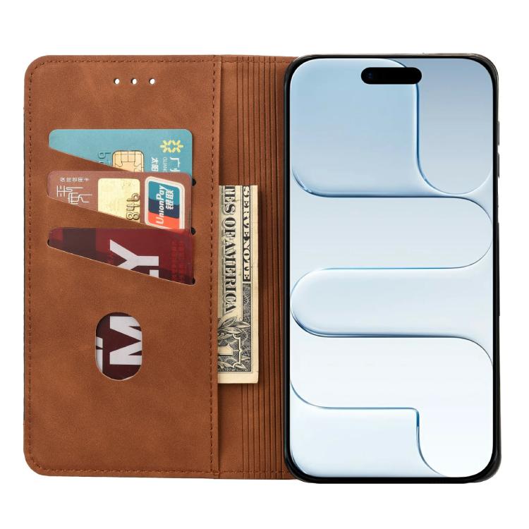 For iPhone Air Skin Feel Splicing Leather Phone Case