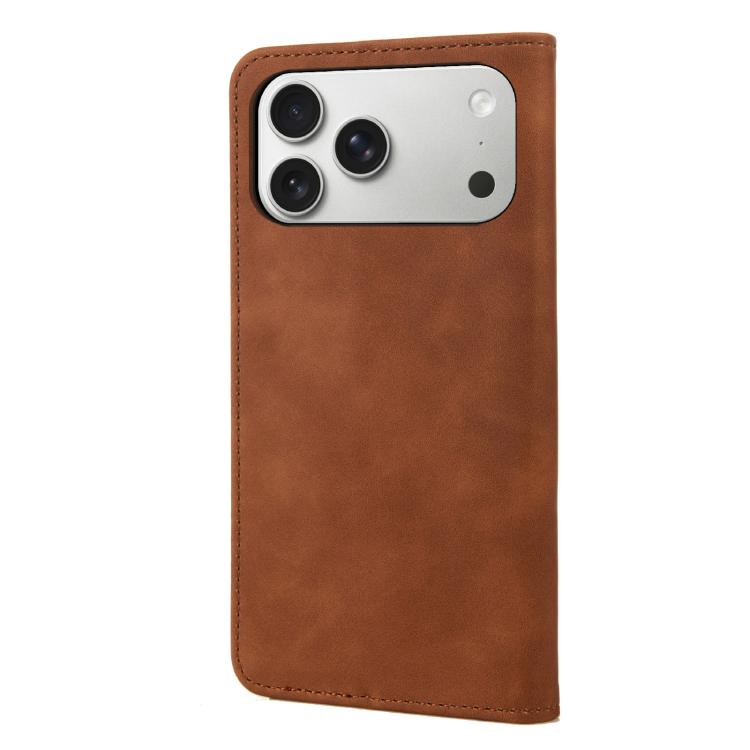 For iPhone 17 Pro Skin Feel Splicing Leather Phone Case