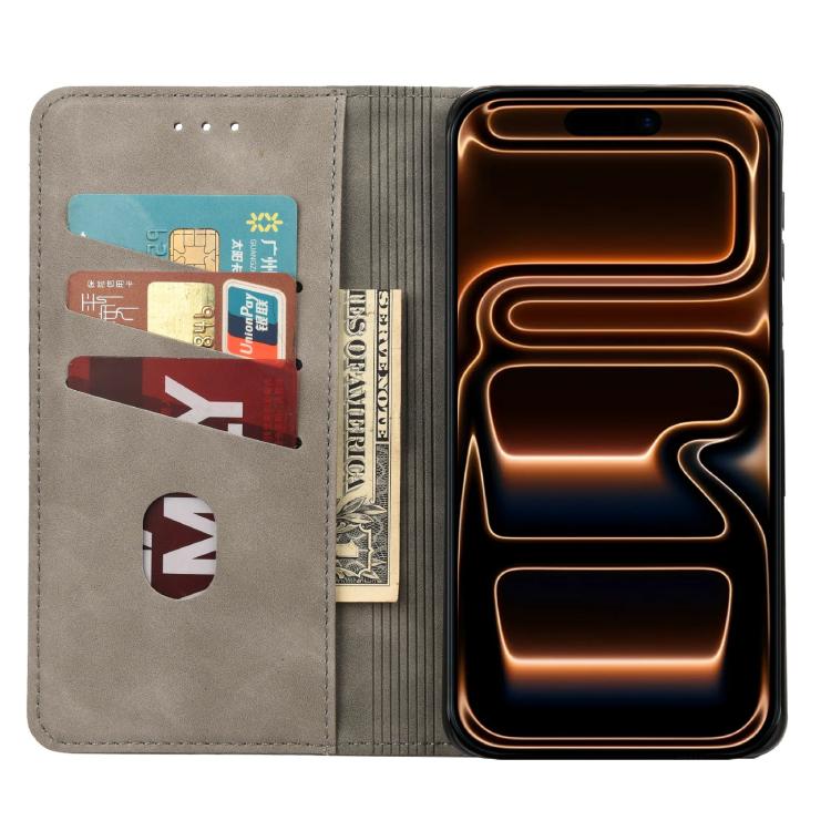For iPhone 17 Pro Max Skin Feel Splicing Leather Phone Case