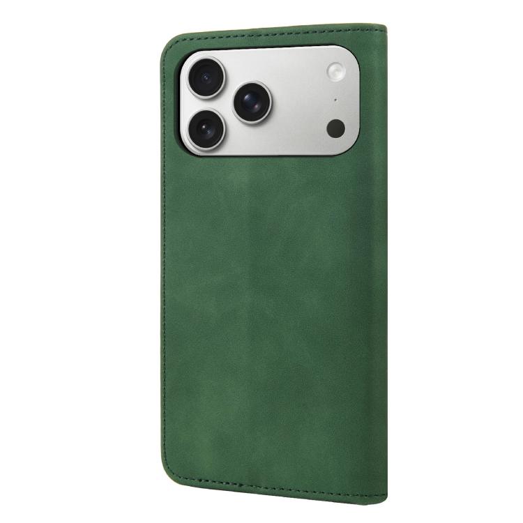 For iPhone 17 Pro Max Skin Feel Splicing Leather Phone Case