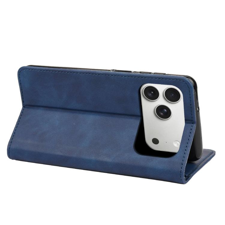 For iPhone 17 Pro Max Skin Feel Splicing Leather Phone Case