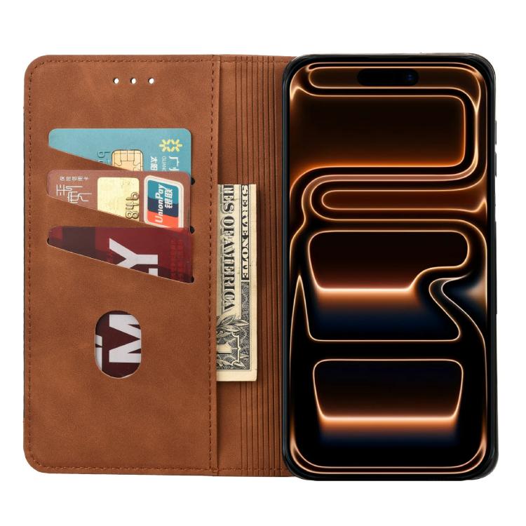 For iPhone 17 Pro Max Skin Feel Splicing Leather Phone Case