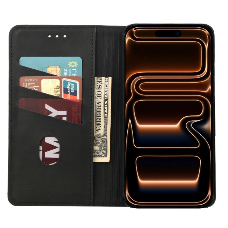 For iPhone 17 Pro Max Skin Feel Splicing Leather Phone Case