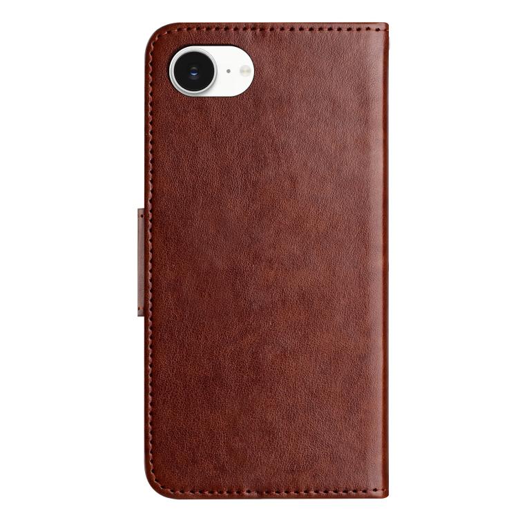For iPhone 17e / 16e Butterfly Flower Pattern Flip Leather Phone Case