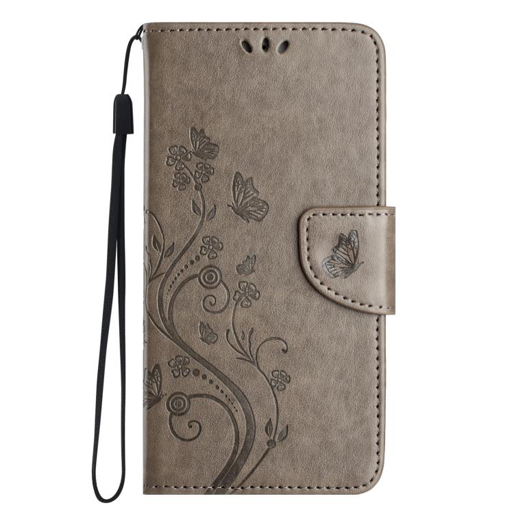 For iPhone 17 Pro Max Butterfly Flower Pattern Flip Leather Phone Case