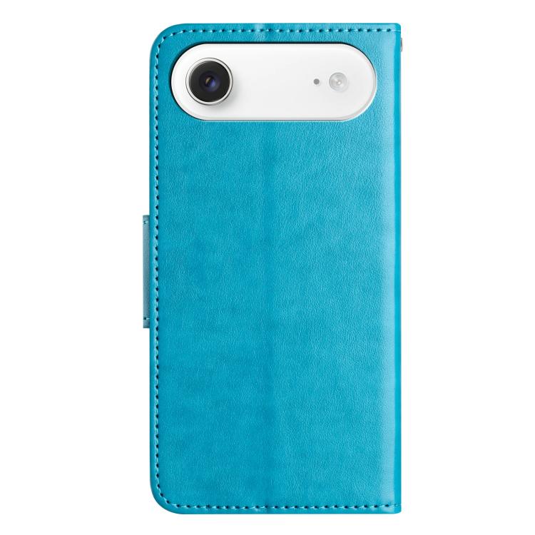 For iPhone Air Butterfly Flower Pattern Flip Leather Phone Case