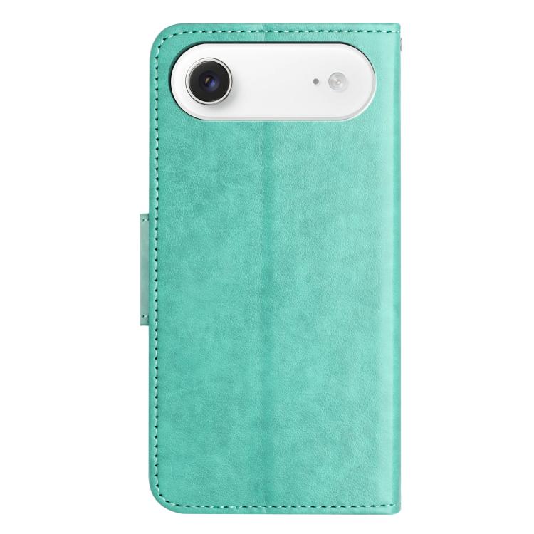 For iPhone Air Butterfly Flower Pattern Flip Leather Phone Case