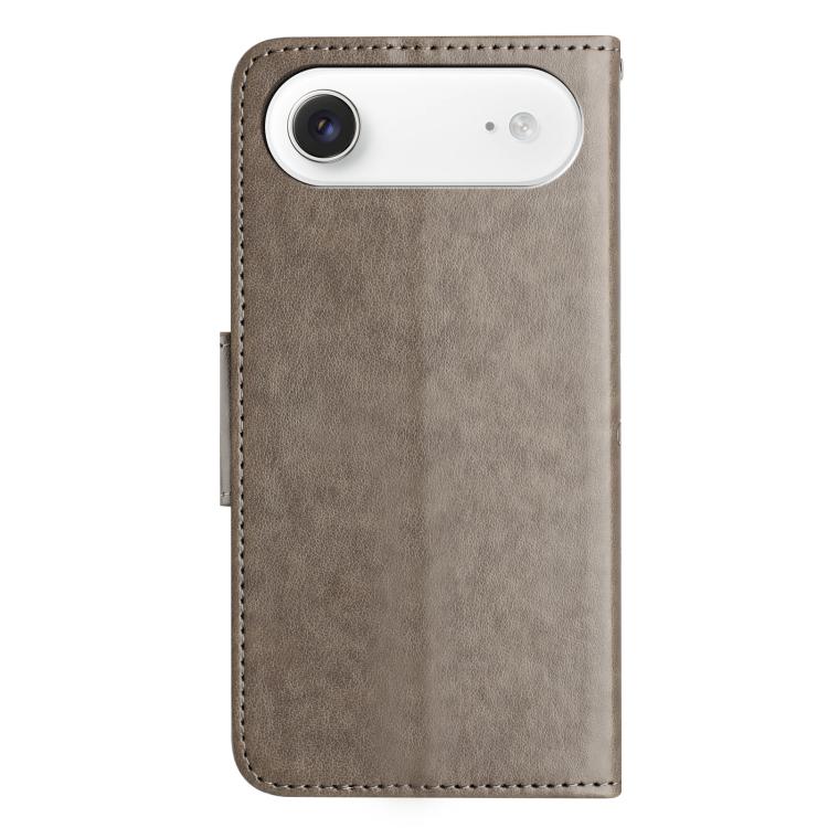 For iPhone Air Butterfly Flower Pattern Flip Leather Phone Case