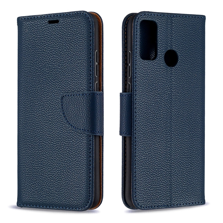 For Huawei Honor 9X Lite Litchi Texture Pure Color Horizontal Flip PU Leather Case with Holder & Card Slots & Wallet & Lanyard
