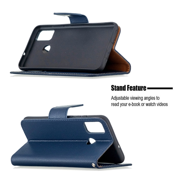 For Huawei Honor 9X Lite Litchi Texture Pure Color Horizontal Flip PU Leather Case with Holder & Card Slots & Wallet & Lanyard