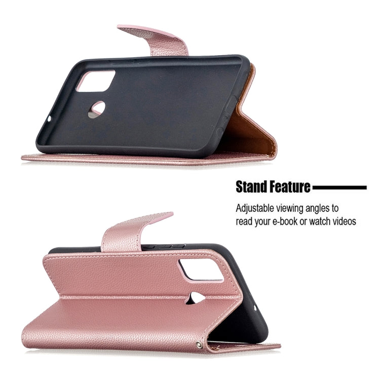 For Huawei Honor 9X Lite Litchi Texture Pure Color Horizontal Flip PU Leather Case with Holder & Card Slots & Wallet & Lanyard