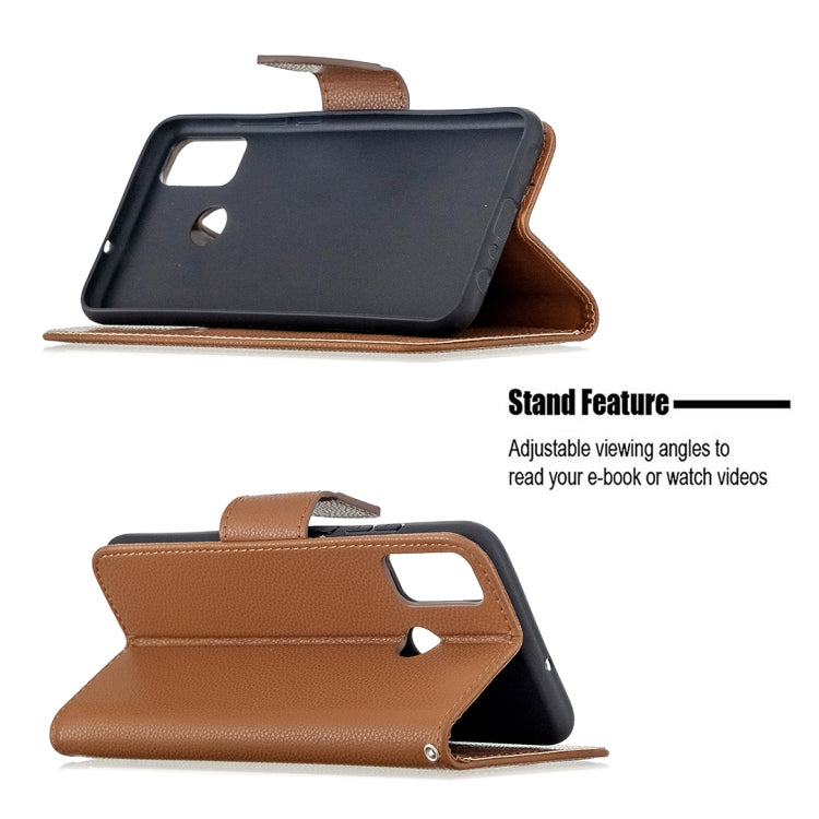 For Huawei Honor 9X Lite Litchi Texture Pure Color Horizontal Flip PU Leather Case with Holder & Card Slots & Wallet & Lanyard