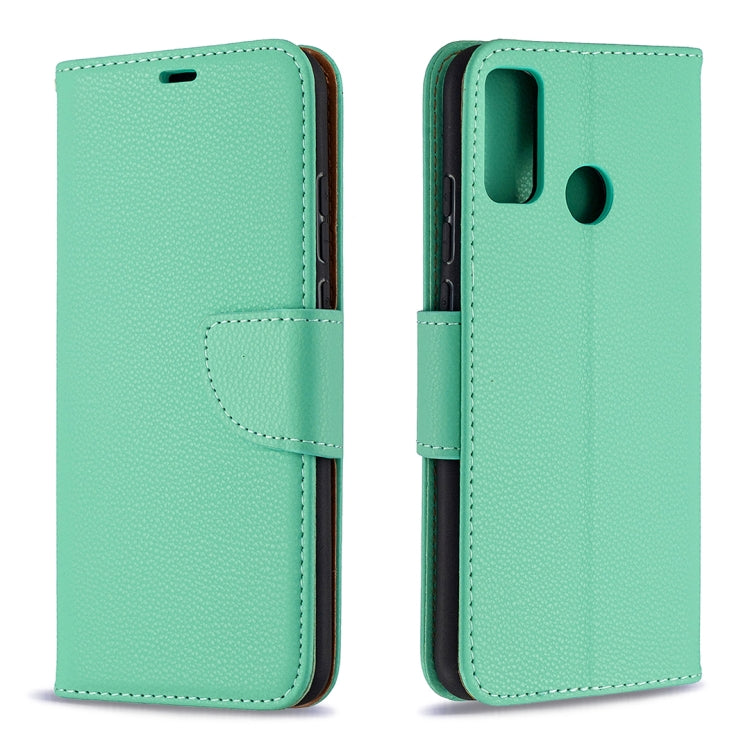 For Huawei Honor 9X Lite Litchi Texture Pure Color Horizontal Flip PU Leather Case with Holder & Card Slots & Wallet & Lanyard