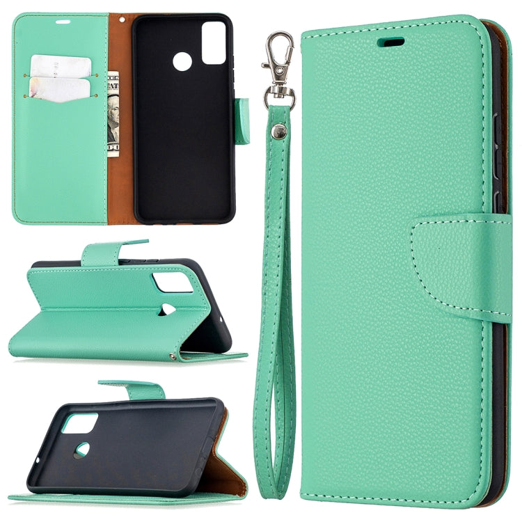 For Huawei Honor 9X Lite Litchi Texture Pure Color Horizontal Flip PU Leather Case with Holder & Card Slots & Wallet & Lanyard