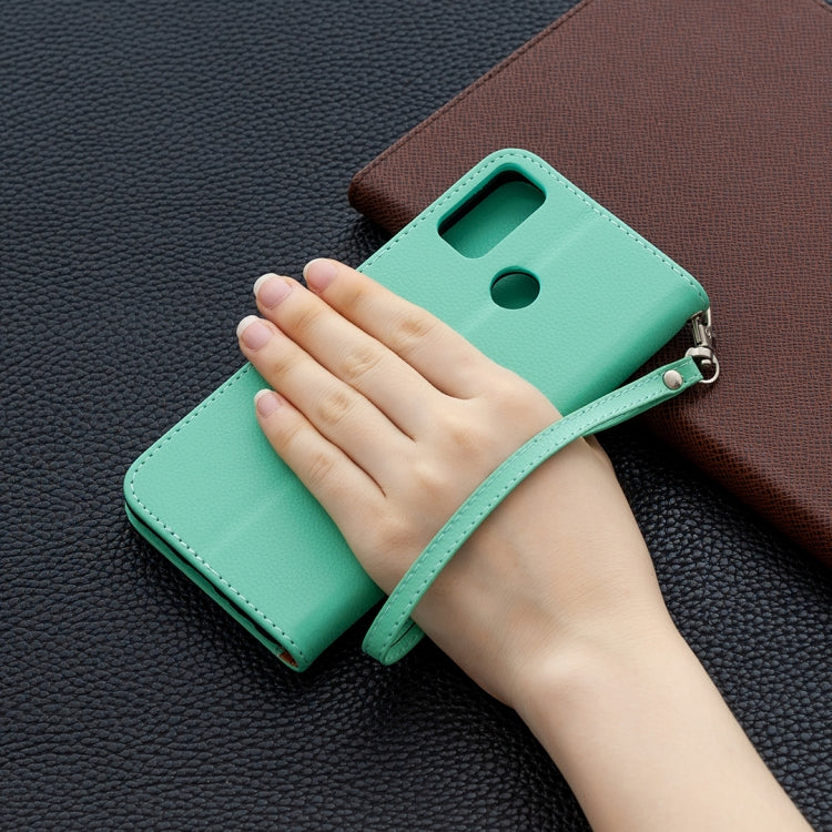 For Huawei Honor 9X Lite Litchi Texture Pure Color Horizontal Flip PU Leather Case with Holder & Card Slots & Wallet & Lanyard