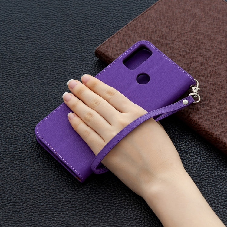 For Huawei Honor 9X Lite Litchi Texture Pure Color Horizontal Flip PU Leather Case with Holder & Card Slots & Wallet & Lanyard