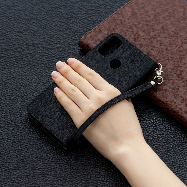 For Huawei Honor 9X Lite Litchi Texture Pure Color Horizontal Flip PU Leather Case with Holder & Card Slots & Wallet & Lanyard