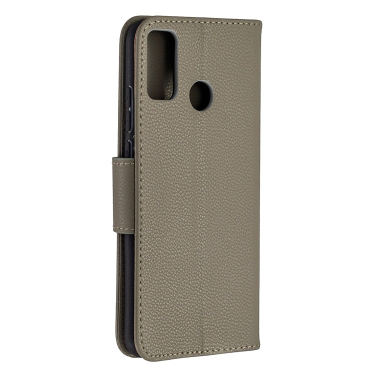 For Huawei Honor 9X Lite Litchi Texture Pure Color Horizontal Flip PU Leather Case with Holder & Card Slots & Wallet & Lanyard