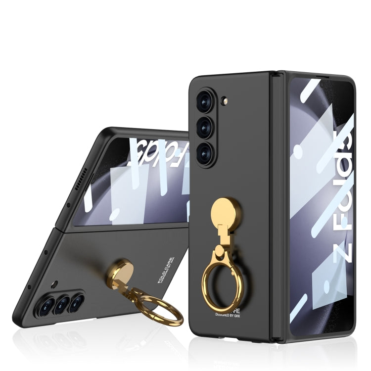For Samsung Galaxy Z Fold5 GKK Ultra-thin Triaxial Ring Holder PC Phone Case