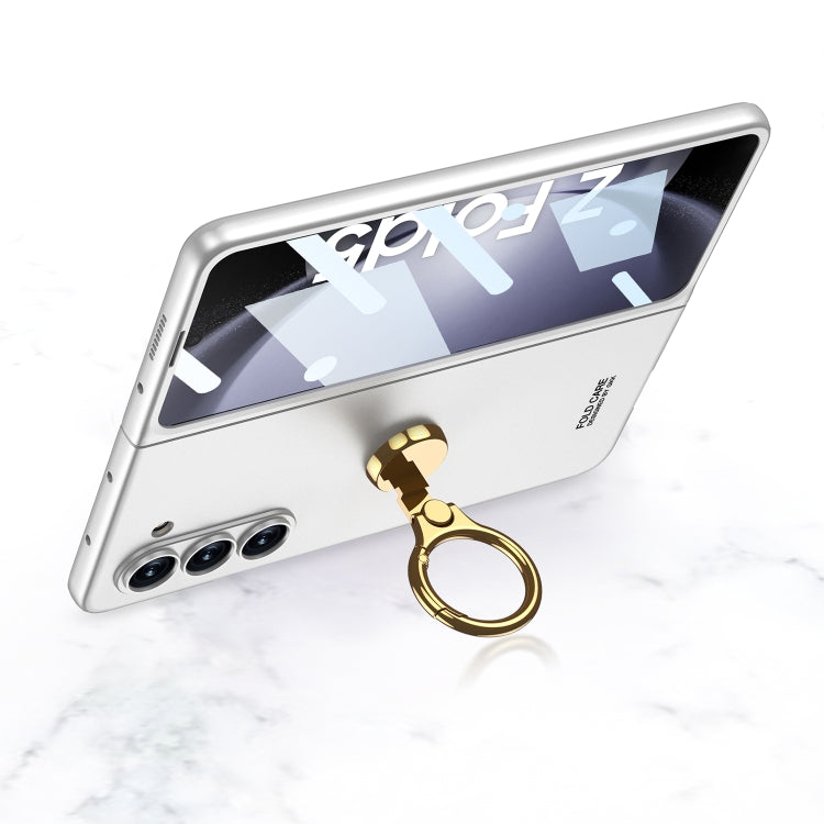 For Samsung Galaxy Z Fold5 GKK Ultra-thin Triaxial Ring Holder PC Phone Case