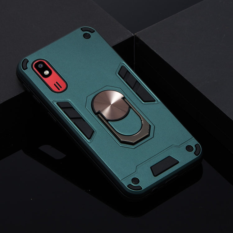 For Samsung Galaxy A2 Core 2 in 1 Armour Series PC + TPU Protective Case with Ring Holder