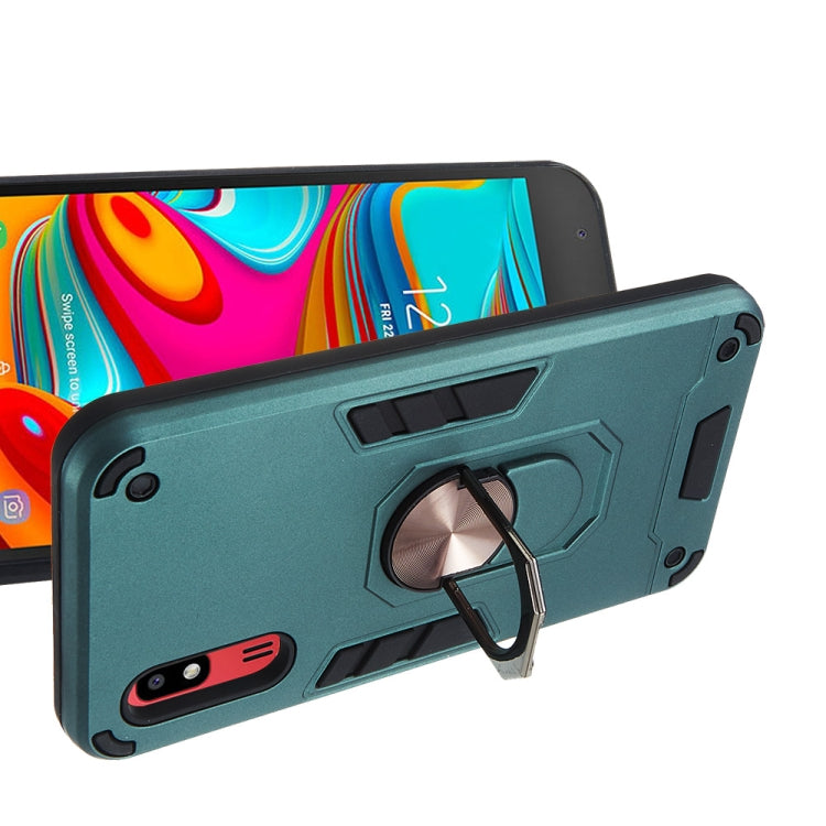 For Samsung Galaxy A2 Core 2 in 1 Armour Series PC + TPU Protective Case with Ring Holder
