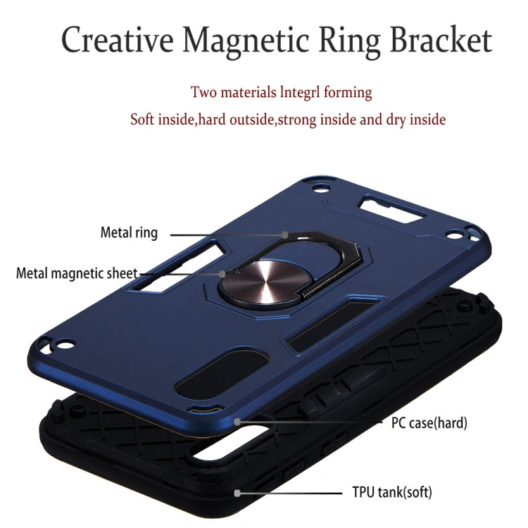 For Samsung Galaxy A2 Core 2 in 1 Armour Series PC + TPU Protective Case with Ring Holder