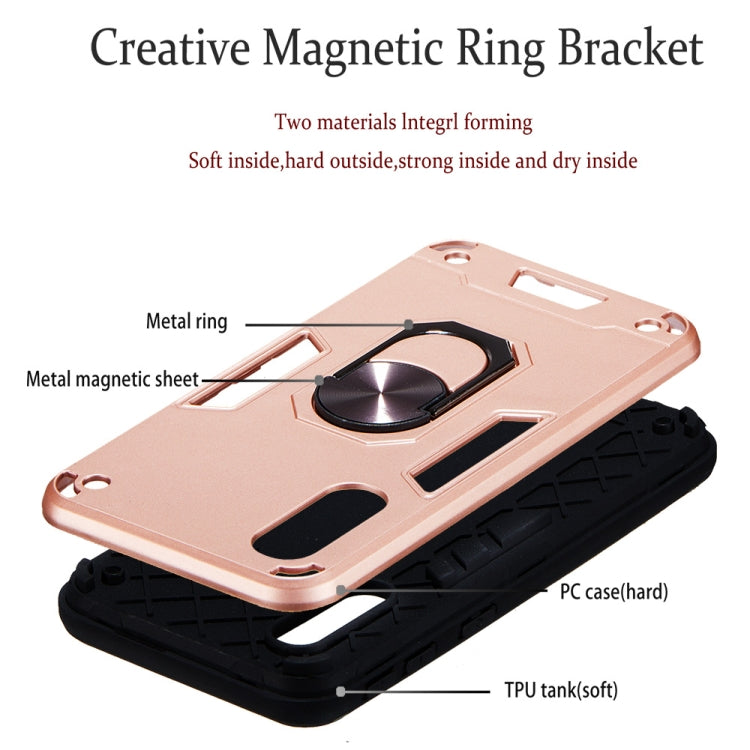 For Samsung Galaxy A2 Core 2 in 1 Armour Series PC + TPU Protective Case with Ring Holder