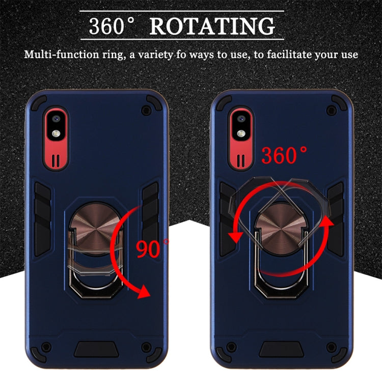 For Samsung Galaxy A2 Core 2 in 1 Armour Series PC + TPU Protective Case with Ring Holder
