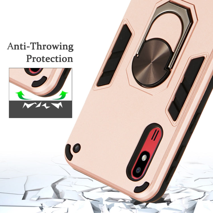 For Samsung Galaxy A2 Core 2 in 1 Armour Series PC + TPU Protective Case with Ring Holder