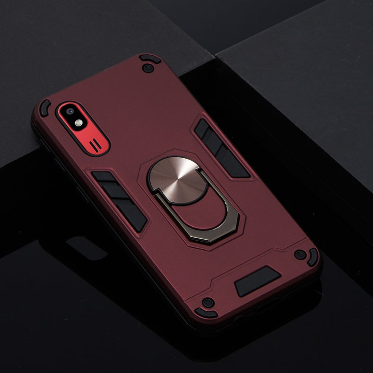 For Samsung Galaxy A2 Core 2 in 1 Armour Series PC + TPU Protective Case with Ring Holder