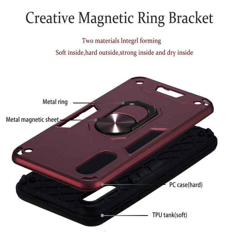 For Samsung Galaxy A2 Core 2 in 1 Armour Series PC + TPU Protective Case with Ring Holder
