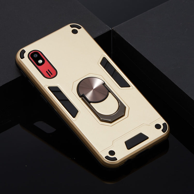 For Samsung Galaxy A2 Core 2 in 1 Armour Series PC + TPU Protective Case with Ring Holder