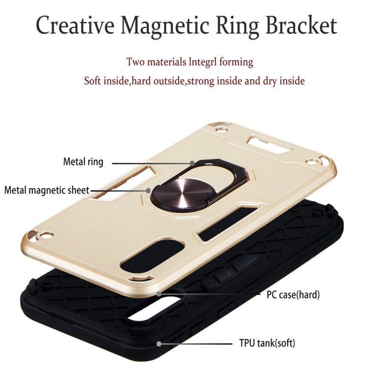 For Samsung Galaxy A2 Core 2 in 1 Armour Series PC + TPU Protective Case with Ring Holder