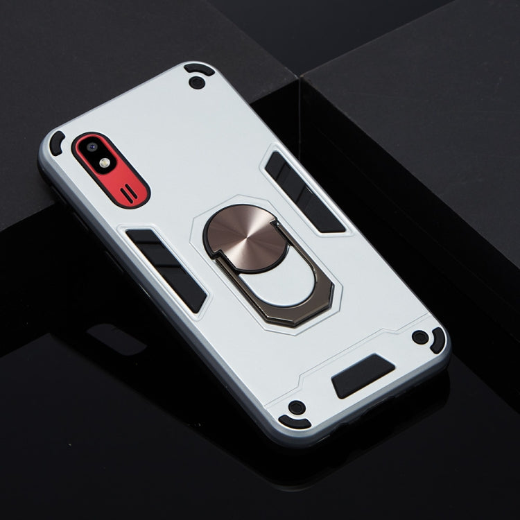 For Samsung Galaxy A2 Core 2 in 1 Armour Series PC + TPU Protective Case with Ring Holder