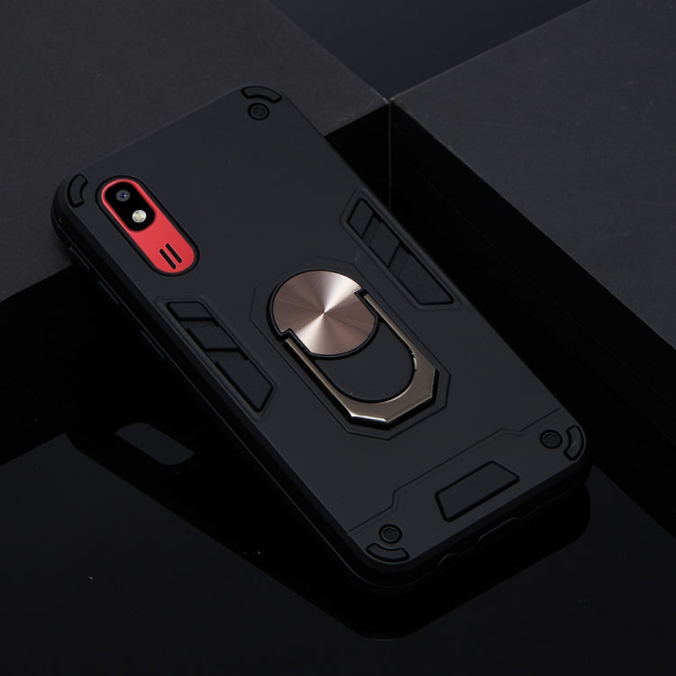For Samsung Galaxy A2 Core 2 in 1 Armour Series PC + TPU Protective Case with Ring Holder