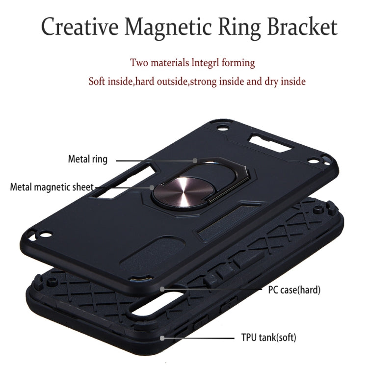 For Samsung Galaxy A2 Core 2 in 1 Armour Series PC + TPU Protective Case with Ring Holder