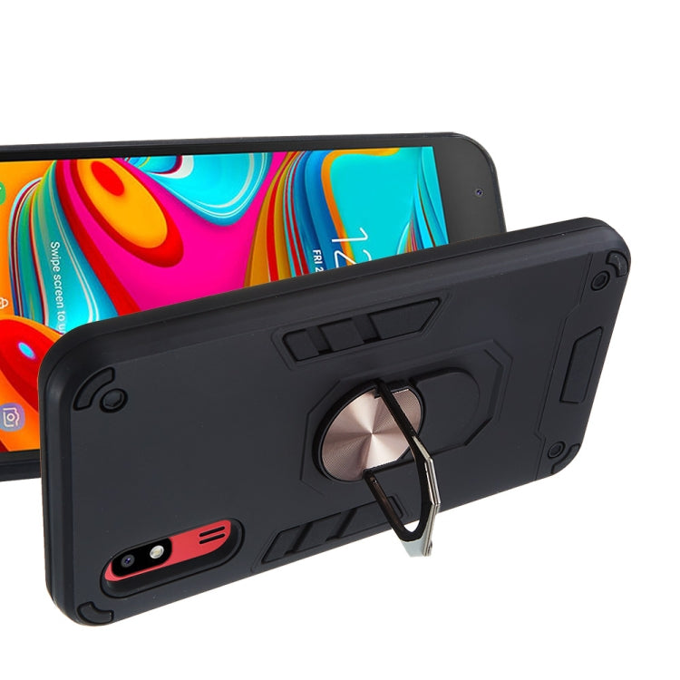 For Samsung Galaxy A2 Core 2 in 1 Armour Series PC + TPU Protective Case with Ring Holder