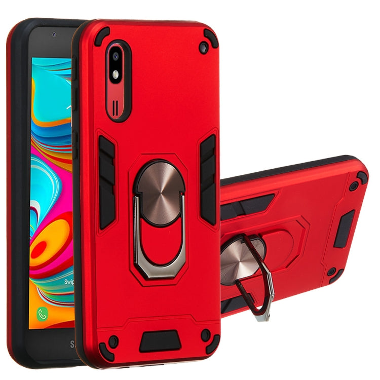 For Samsung Galaxy A2 Core 2 in 1 Armour Series PC + TPU Protective Case with Ring Holder