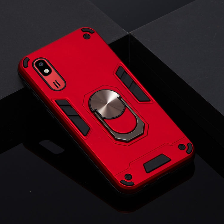 For Samsung Galaxy A2 Core 2 in 1 Armour Series PC + TPU Protective Case with Ring Holder