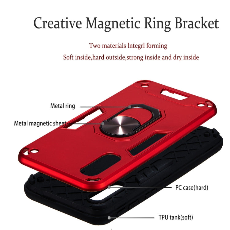 For Samsung Galaxy A2 Core 2 in 1 Armour Series PC + TPU Protective Case with Ring Holder
