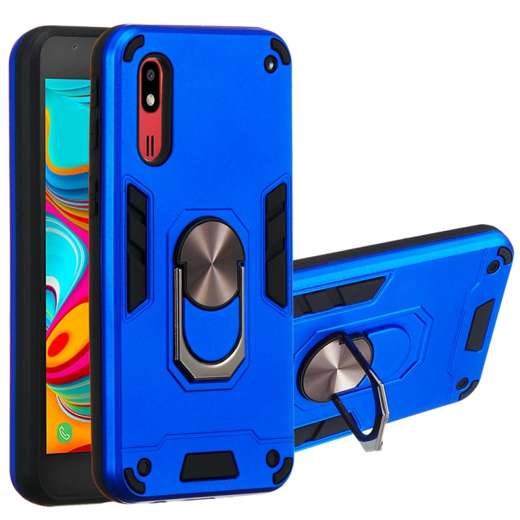 For Samsung Galaxy A2 Core 2 in 1 Armour Series PC + TPU Protective Case with Ring Holder